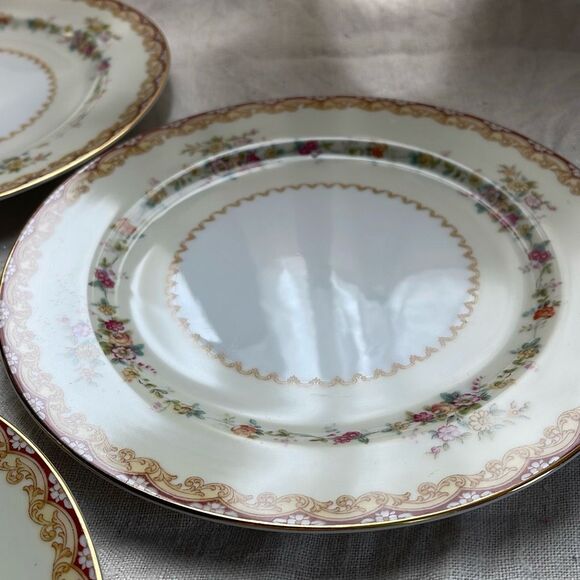 Lot of 4 Noritake China Dimity pattern salad plates. - Picture 8 of 8